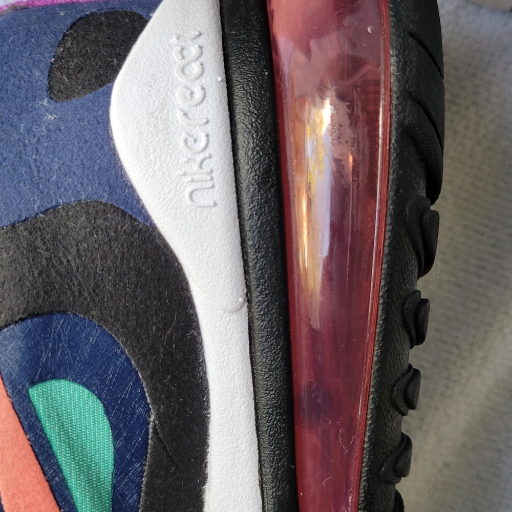 NIKE AIR MAX!!!270 React (GS) Shoes Kinetic Green Blue Pink - Picture 12 of 13